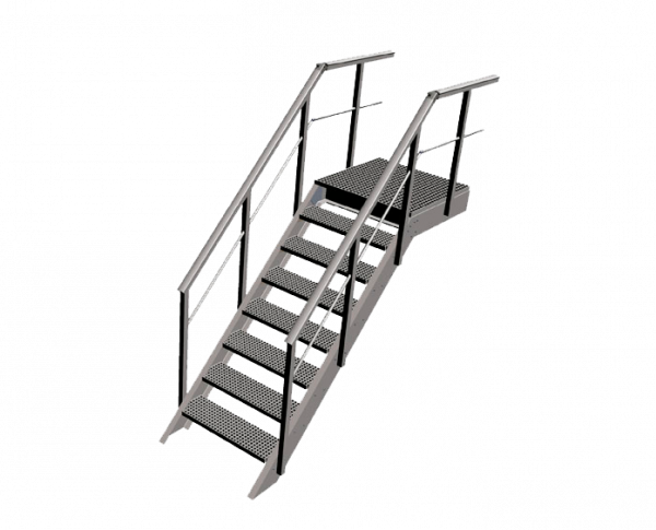 Schrägtreppen aus GFK